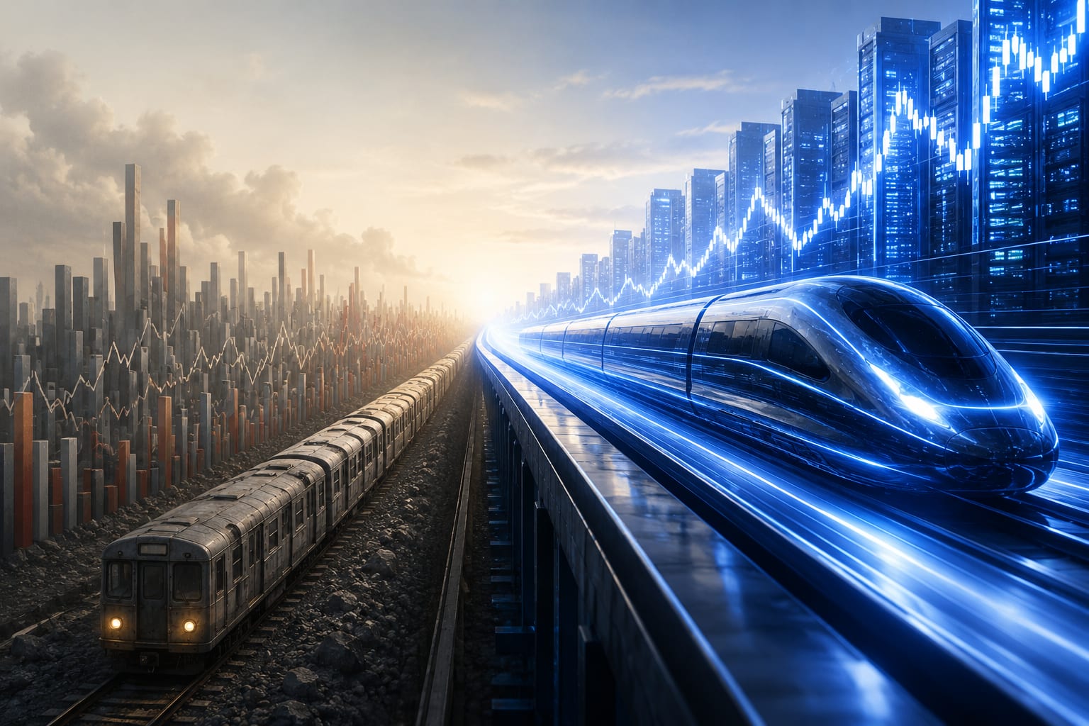 A Two-Speed Market — the AI build-out races ahead while the broad market goes sideways